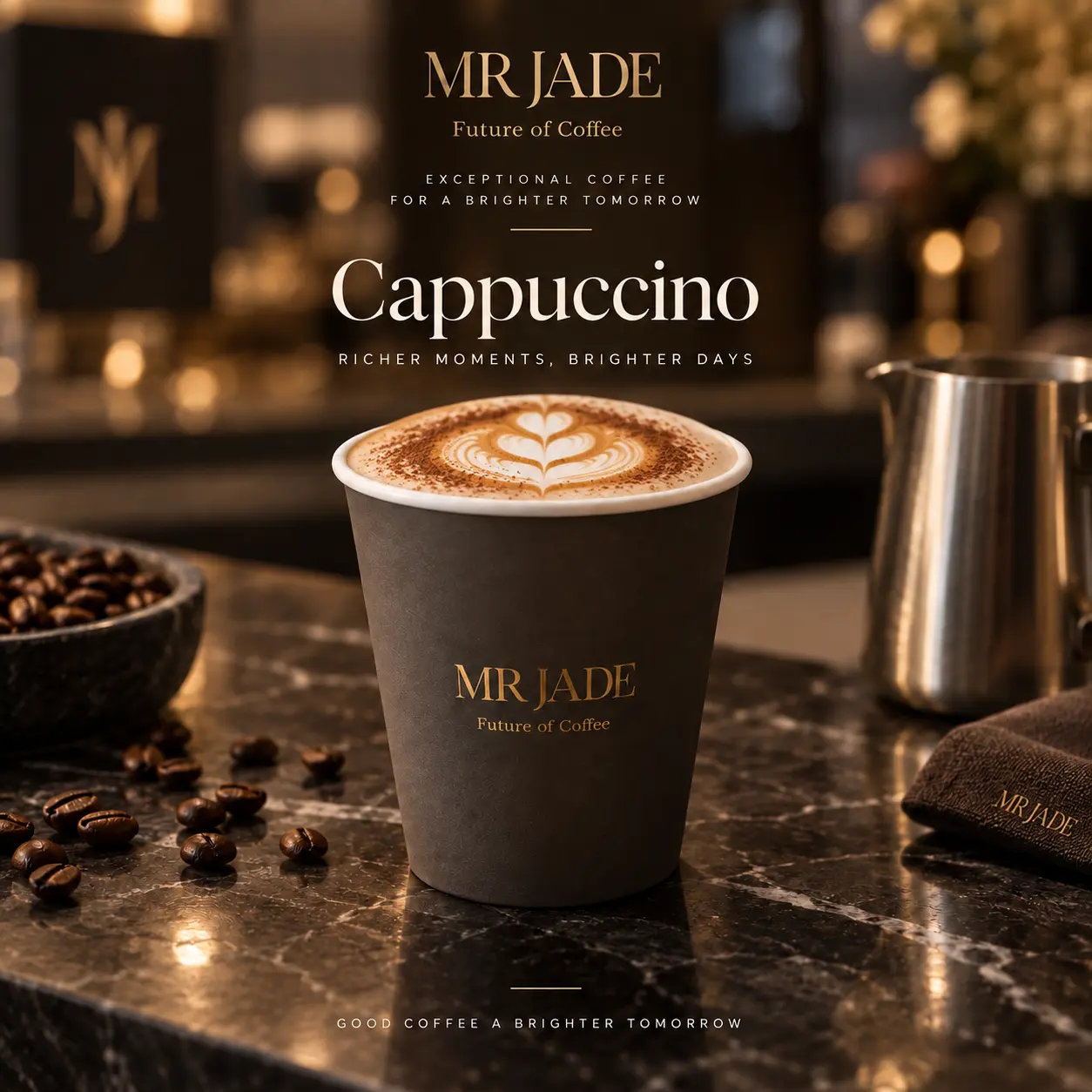 Cappuccino at MRJADE Coffee Downtown Dubai