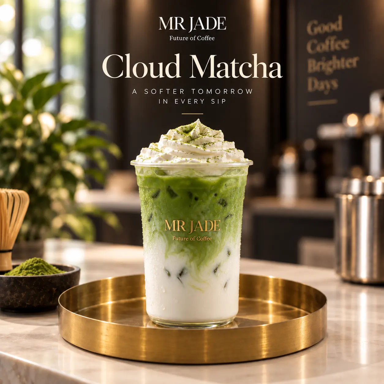 Cloud Matcha at MRJADE Coffee Downtown Dubai