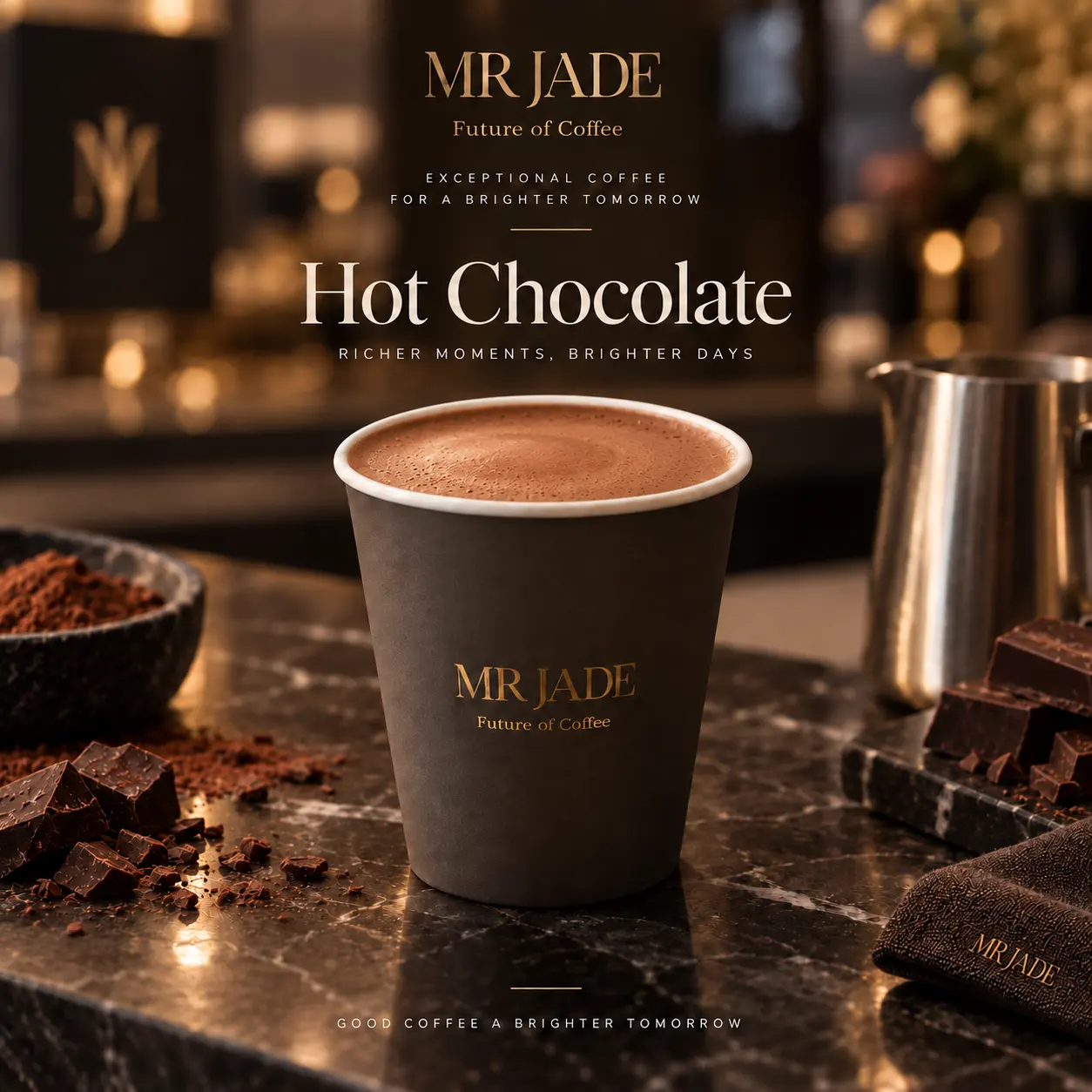Hot Chocolate at MRJADE Coffee