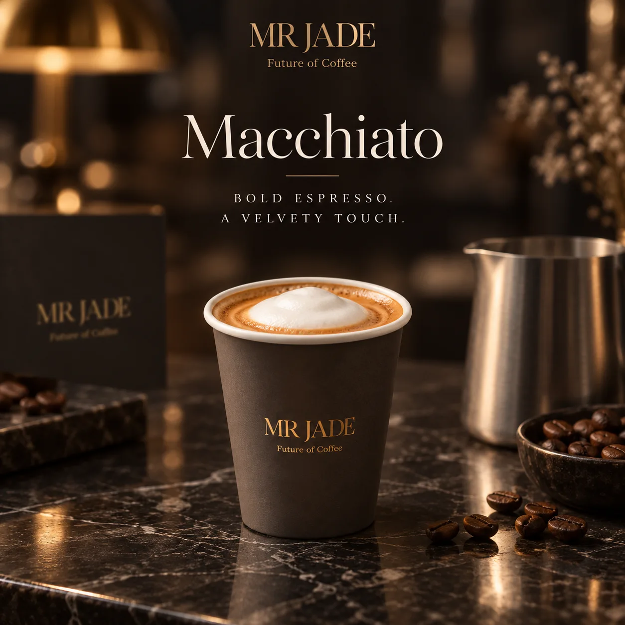 Macchiato at MRJADE Coffee Downtown Dubai