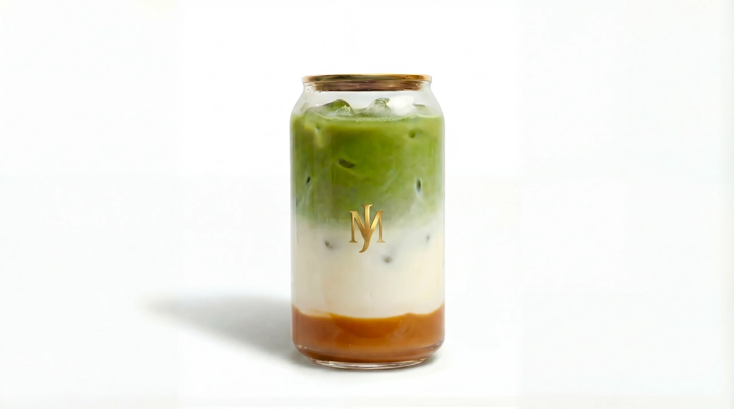 Passionfruit Iced Matcha Latte at MRJADE Coffee, Downtown Dubai