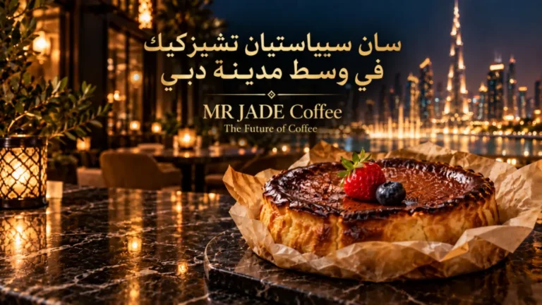 San Sebastián Cheesecake in Downtown Dubai MRJADE Coffee