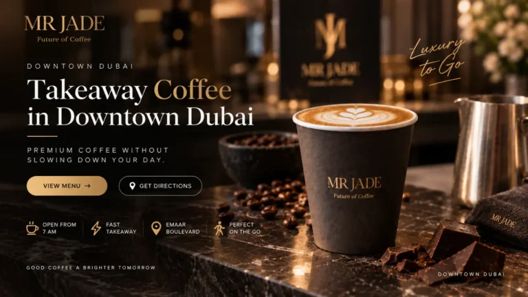 Takeaway Coffee in Downtown Dubai | MRJADE Coffee