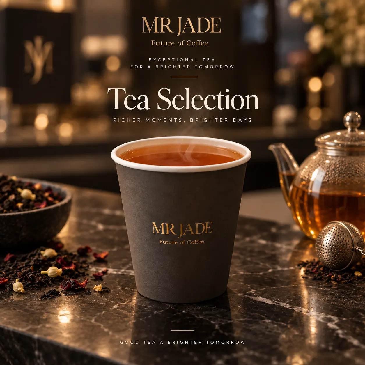 Tea Selection at MRJADE Coffee