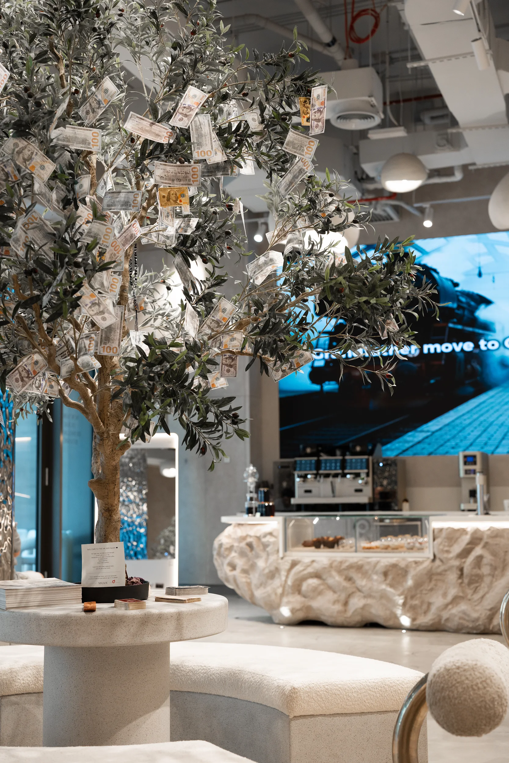 Coffee and café setting at MRJADE Coffee Dubai