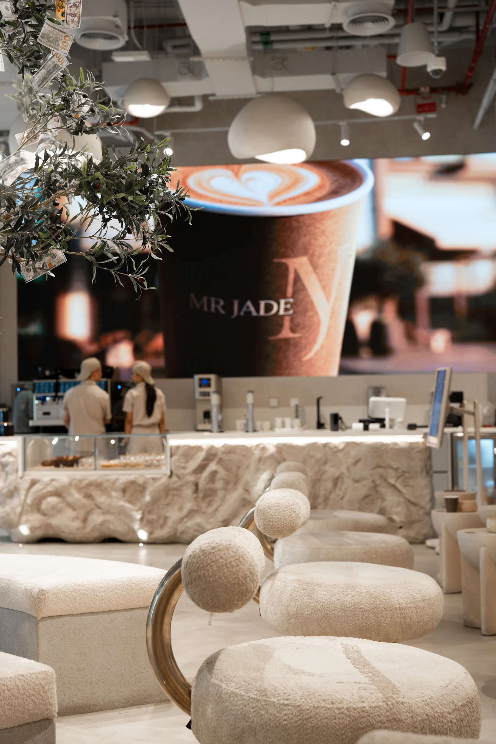 MRJADE Coffee interior and café atmosphere in Downtown Dubai